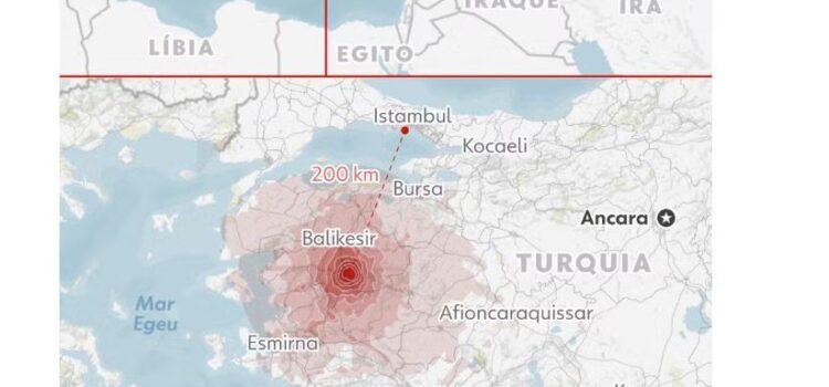 Terremoto de magnitude 6,1 atinge o oeste da Turquia e deixa um morto Terremoto de magnitude 6,1 atinge o oeste da Turquia e deixa um morto