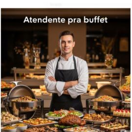 Atendente pra buffet