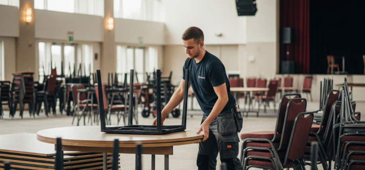 Vaga para Montador de Mesas e Cadeiras para Evento 07/09 a 12/09