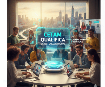 O Cetam (Centro de Educação Tecnológica do Amazonas) lançou uma nova etapa do programa “Cetam Qualifica”, oferecendo um grande número de vagas gratuitas em cursos online