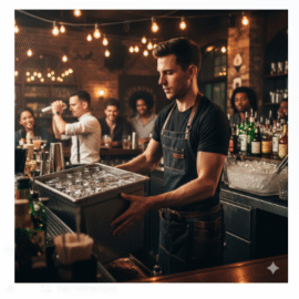 Vaga para Ajudante, auxiliar de bar