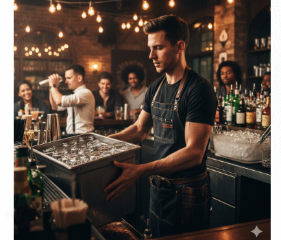 Vaga para Ajudante, auxiliar de bar