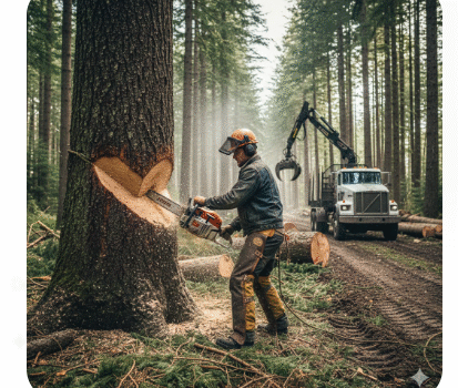 Conheça A profissão de Abatedor – Na Extração de Madeira