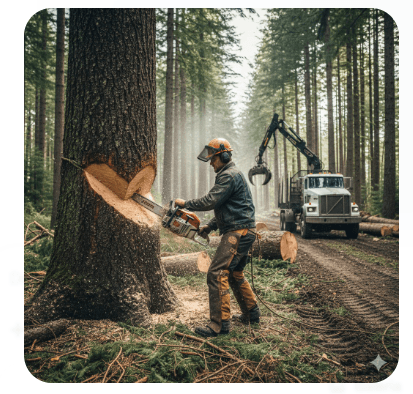 Conheça A profissão de Abatedor – Na Extração de Madeira