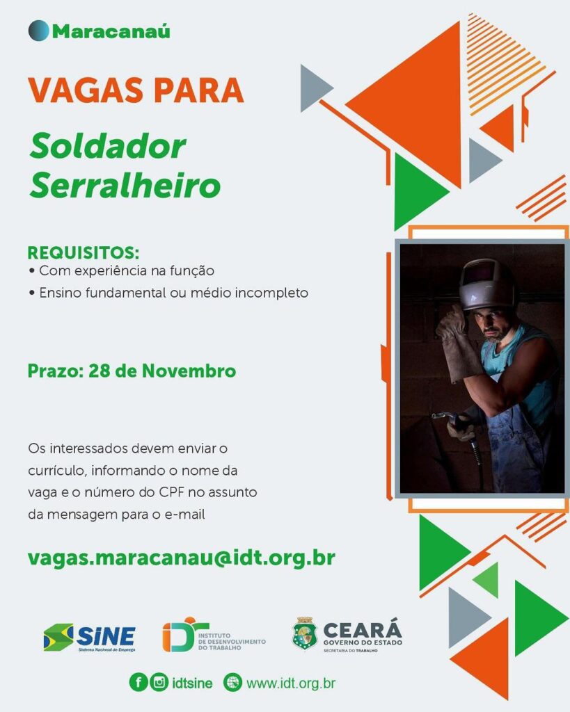 img_20251115_225241_446961137467199099104-819x1024 Vaga para Soldador e Serralheiro - Maracanaú Maracanaú Serralheiro Soldador  