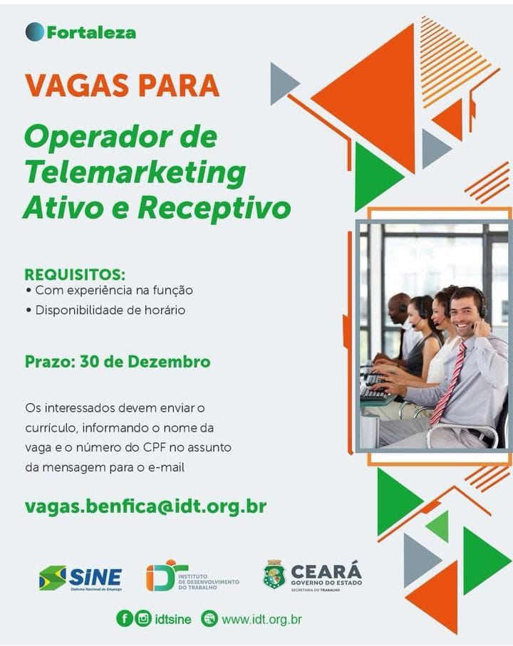 img-20251202-wa02936950874972594814279 Vaga para Operador de Telemarketing Ativo e Receptivo-Fortaleza-CE até 30/12/25 Telemarketing  