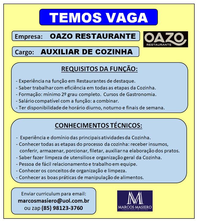 img-20251209-wa01614442475940263742210 OAZO Seleciona Auxiliar de Cozinha Auxiliar de Cozinha  