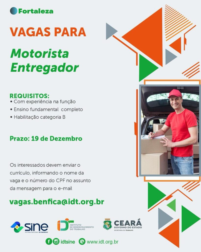 img_20251220_194911_779882724004604505913-819x1024 Vaga para Motorista Entregador - Fortaleza Entregador Motorista  