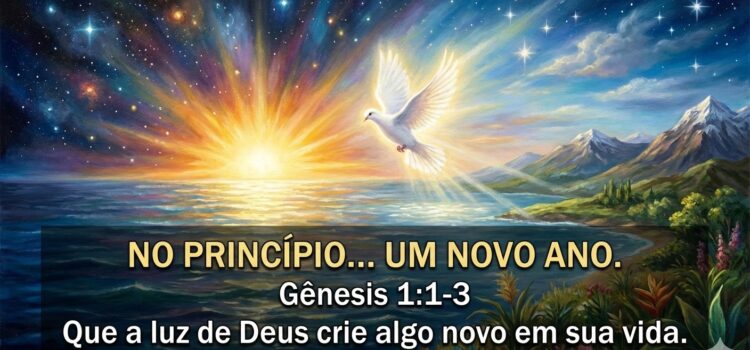 Mensagem do dia: O Poder Criador de Deus no Novo Começo (Gênesis 1:1-5)