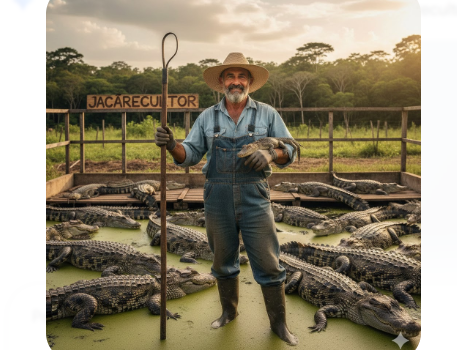 Conheça a Profissão de Jacarecultura Conheça a Profissão de Jacarecultura