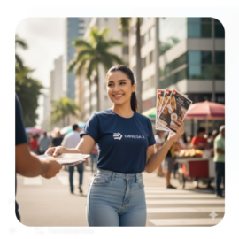 Oportunidade de Trabalho: Panfletista Frente de Loja em Messejana