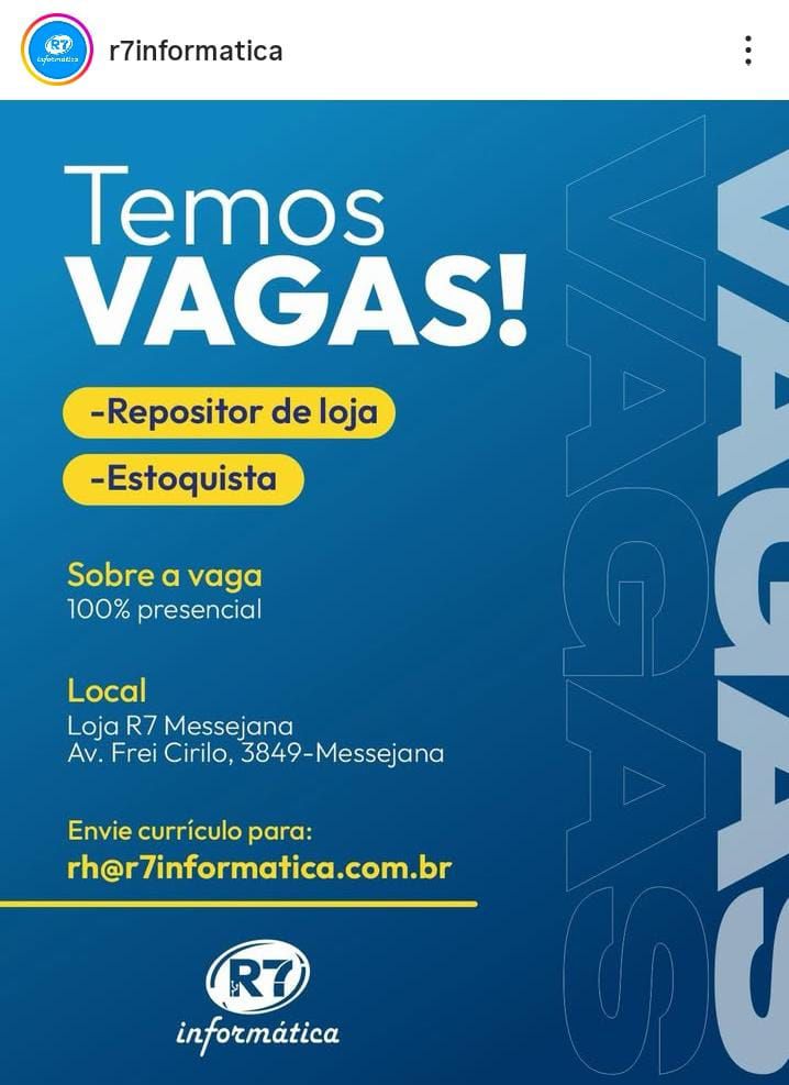 img-20260228-wa02577875065824530238786 R7 Informática Seleciona Repositor e Estoquista Uncategorized  