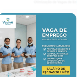 Auxiliar de Saúde Bucal (ASB) em Fortaleza – CE