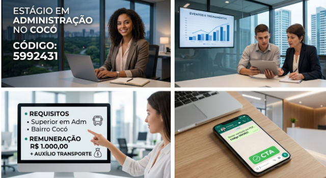 Estágio em Administração no Cocó: Vaga de Emprego em Fortaleza