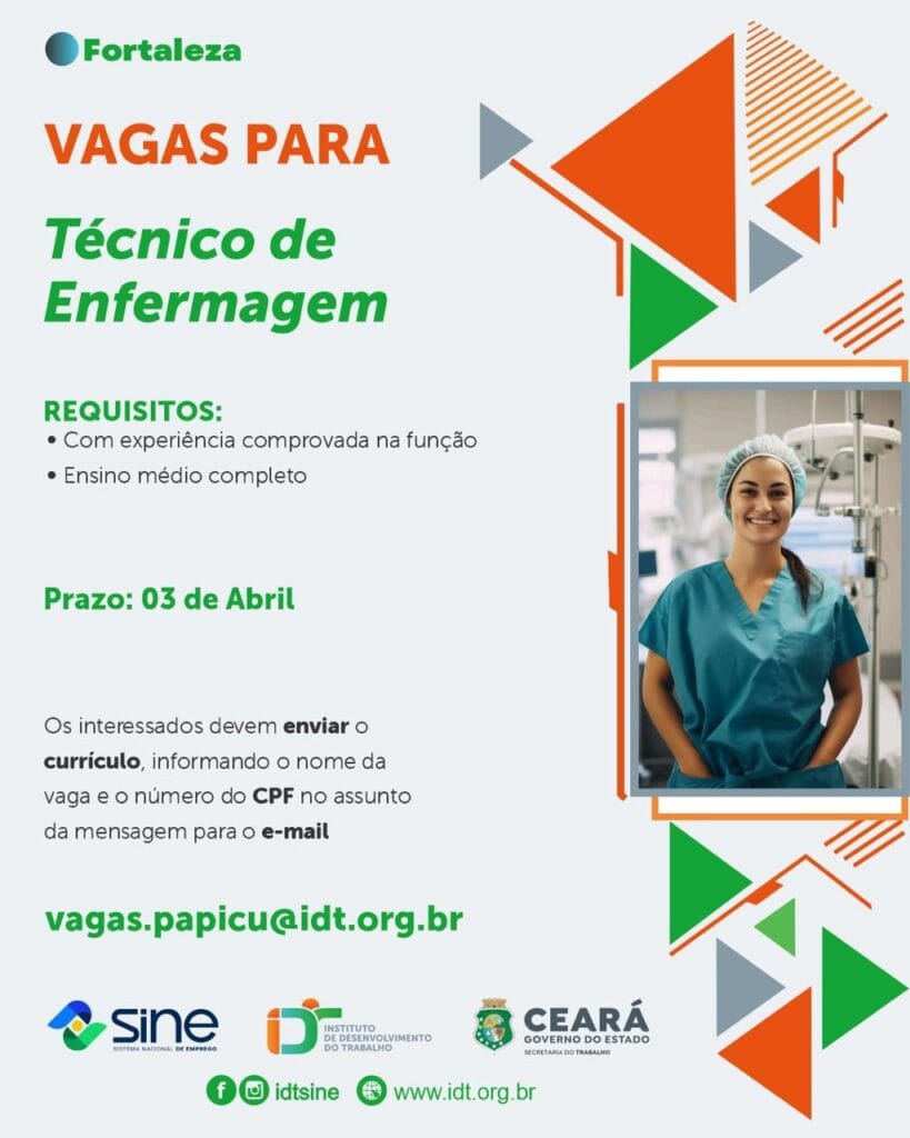img-20260326-wa00511083463758067626854-819x1024 Vaga para Técnico(a) de Enfermagem - Fortaleza CE até 03/04/26 Enfermagem