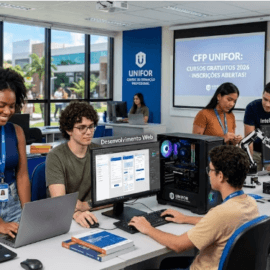 Tecnologia, IA e Cursos Gratuitos) Cursos Gratuitos Unifor 2026: 490 Vagas em Tecnologia, IA e Gestão para Aumentar sua Empregabilidade