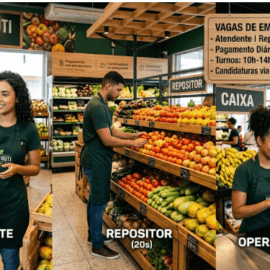 Vagas de Emprego em Fortaleza: Hortifruti Seleciona Freelancers com Pagamento Diário
