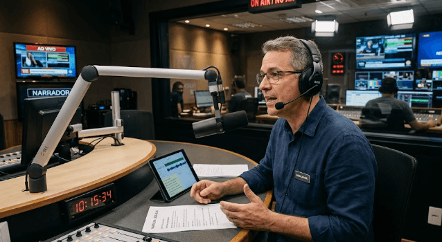Média Salarial para Narrador (Rádio, TV e Internet)