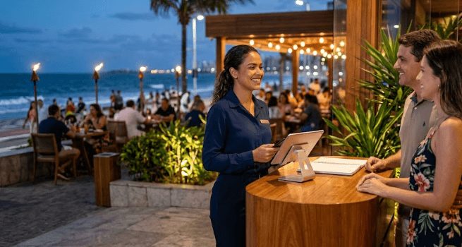 Vaga de Emprego Recepcionista e Hostess em Fortaleza: Oportunidade no Setor de Turismo e Gastronomia Vaga de Emprego Recepcionista e Hostess em Fortaleza: Oportunidade no Setor de Turismo e Gastronomia