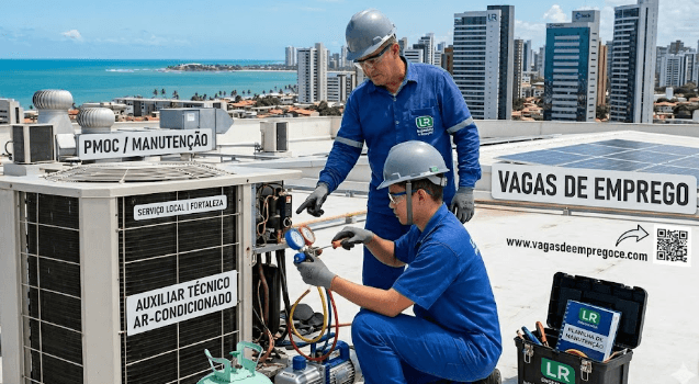 Vagas de Emprego em Fortaleza: Auxiliar Técnico de Ar-Condicionado e Manutenção