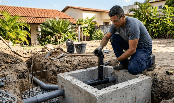 Vaga de Emprego: Encanador Especialista em Rede de Esgoto e Drenagem Pluvial em Fortaleza