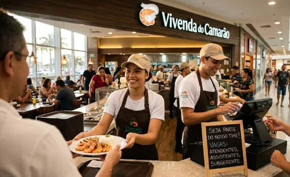 Vagas de Emprego em Fortaleza: Vivenda do Camarão Abre Seleção Urgente Vagas de Emprego em Fortaleza: Vivenda do Camarão Abre Seleção Urgente
