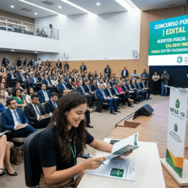 Vagas de Emprego Concurso SEFAZ CE 2026: Inscrições Abertas para Auditor-Fiscal com Salário de R$ 16 Mil e Alta Intenção de Busca no Ceará