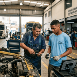 Vagas na Integral Transportes: Mecânico, Borracheiro e Jovem Aprendiz
