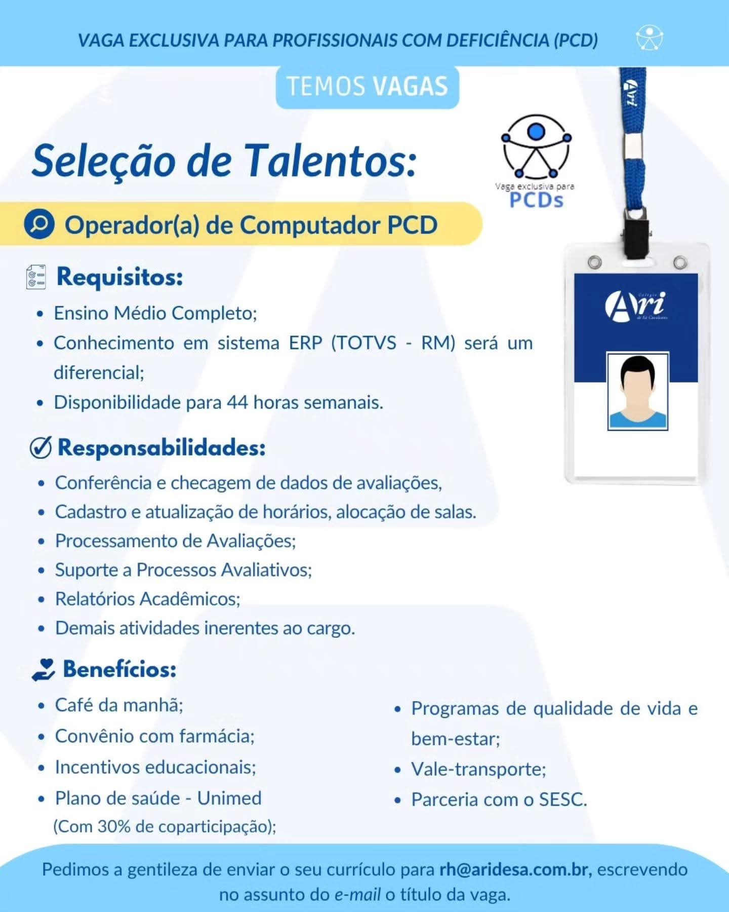 IMG-20260504-WA0615 Ari de Sá Abre Seleção Para Diversas Oportunidades em Fortaleza Diversas Oportunidades Ensino Médio Estágio Fortaleza Nível Superior  