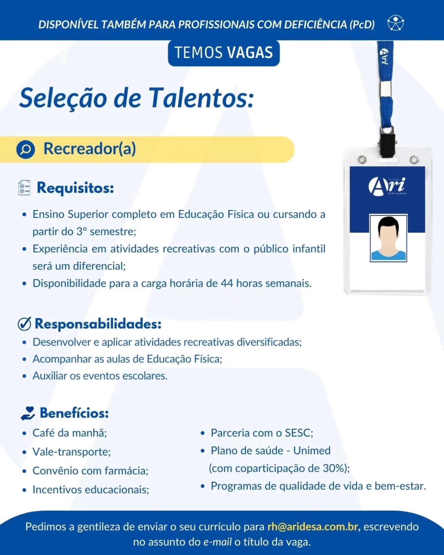 IMG-20260504-WA0620 Ari de Sá Abre Seleção Para Diversas Oportunidades em Fortaleza Diversas Oportunidades Ensino Médio Estágio Fortaleza Nível Superior  