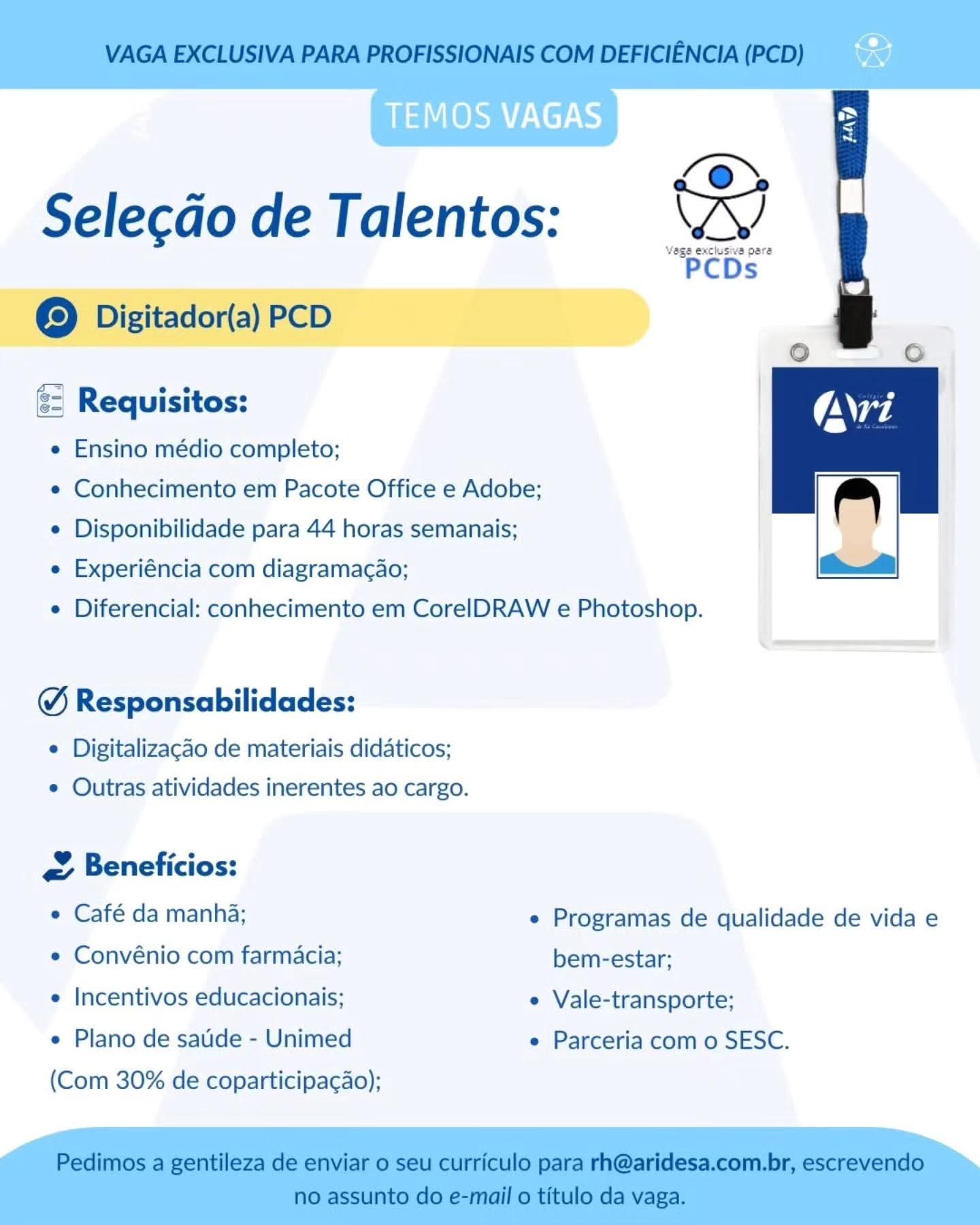 IMG-20260504-WA0622-1 Ari de Sá Abre Seleção Para Diversas Oportunidades em Fortaleza Diversas Oportunidades Ensino Médio Estágio Fortaleza Nível Superior  