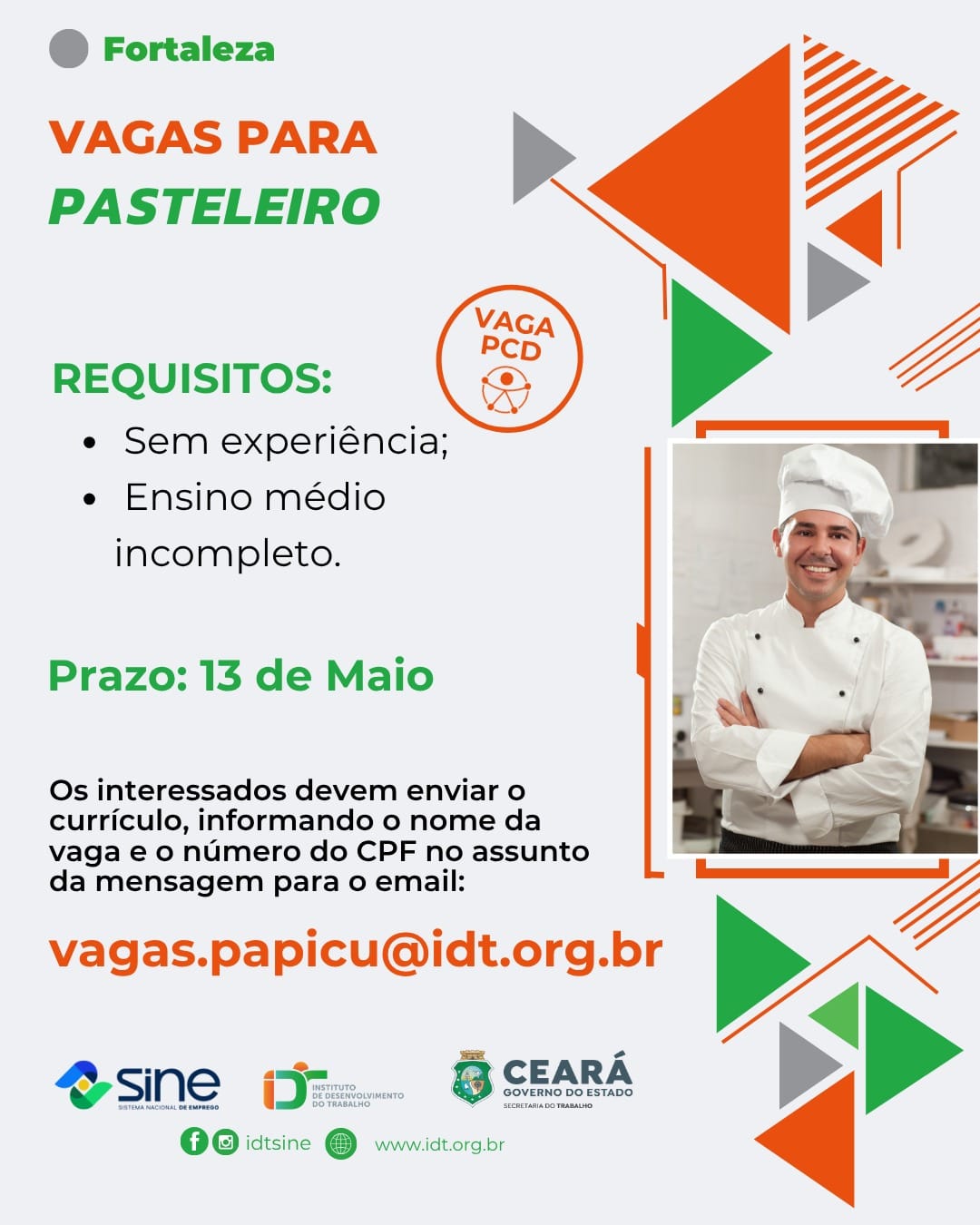 IMG-20260508-WA0416 Vaga para Pasteleiro até 13/05/2026 - Fortaleza Pasteleiro  