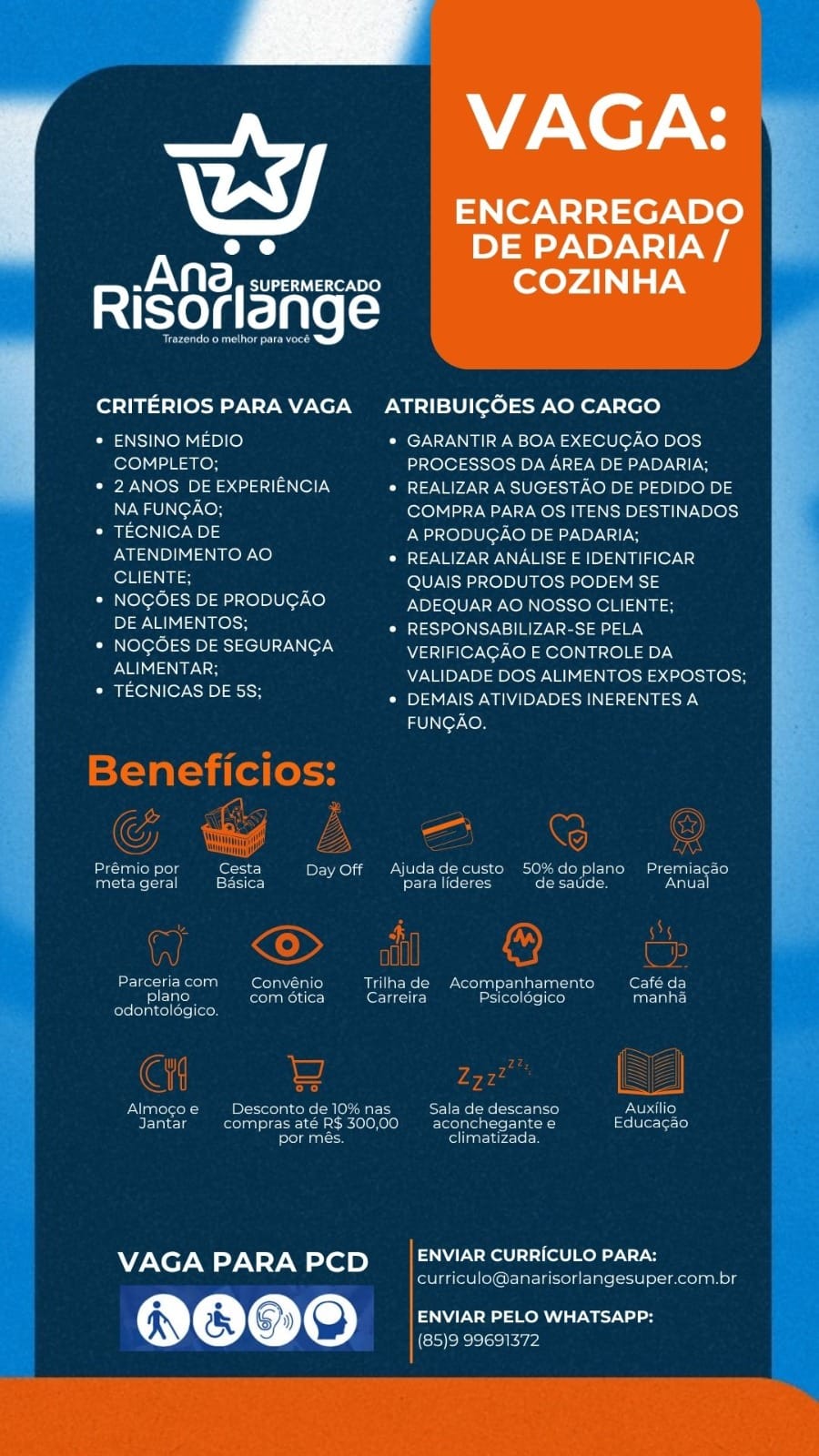 IMG-20260527-WA0447 Rede de Supermercados Abre Vaga Para Encarregado de Cozinha/Padaria Encarregado de Padaria  