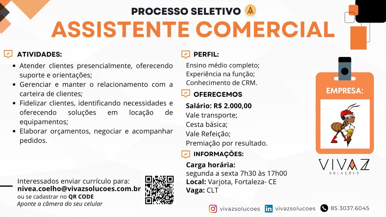 IMG-20260610-WA0312 Vaga para Assistente Comercial Assistente Comercial
