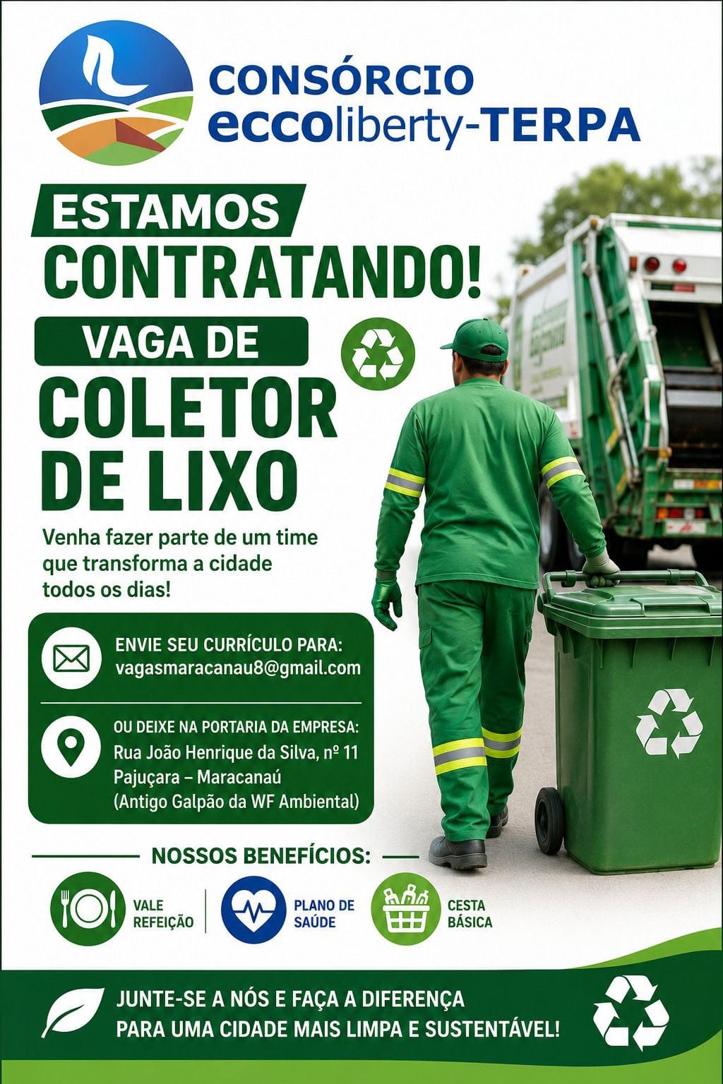 IMG-20260610-WA0358 Vagas para Coletadores de Lixo Coletador