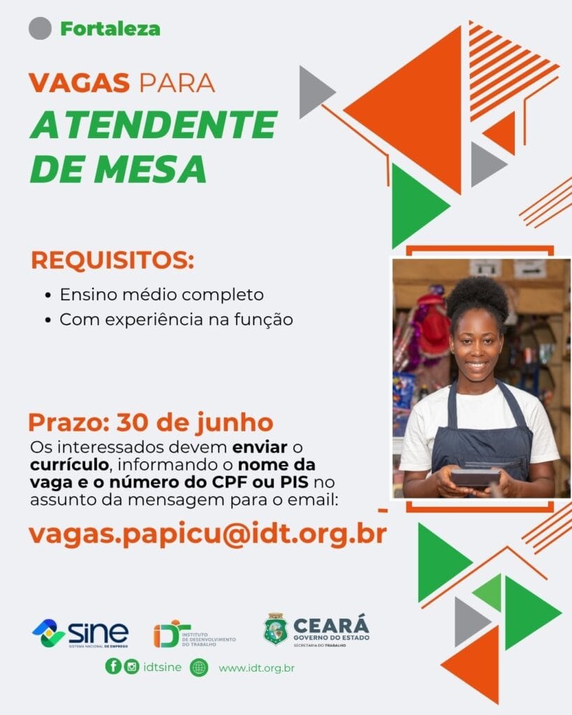 img-20260625-wa0561632841267541408882-819x1024 Vaga para Atendente de Mesa até 30/06/2026 - Fortaleza CE Uncategorized  
