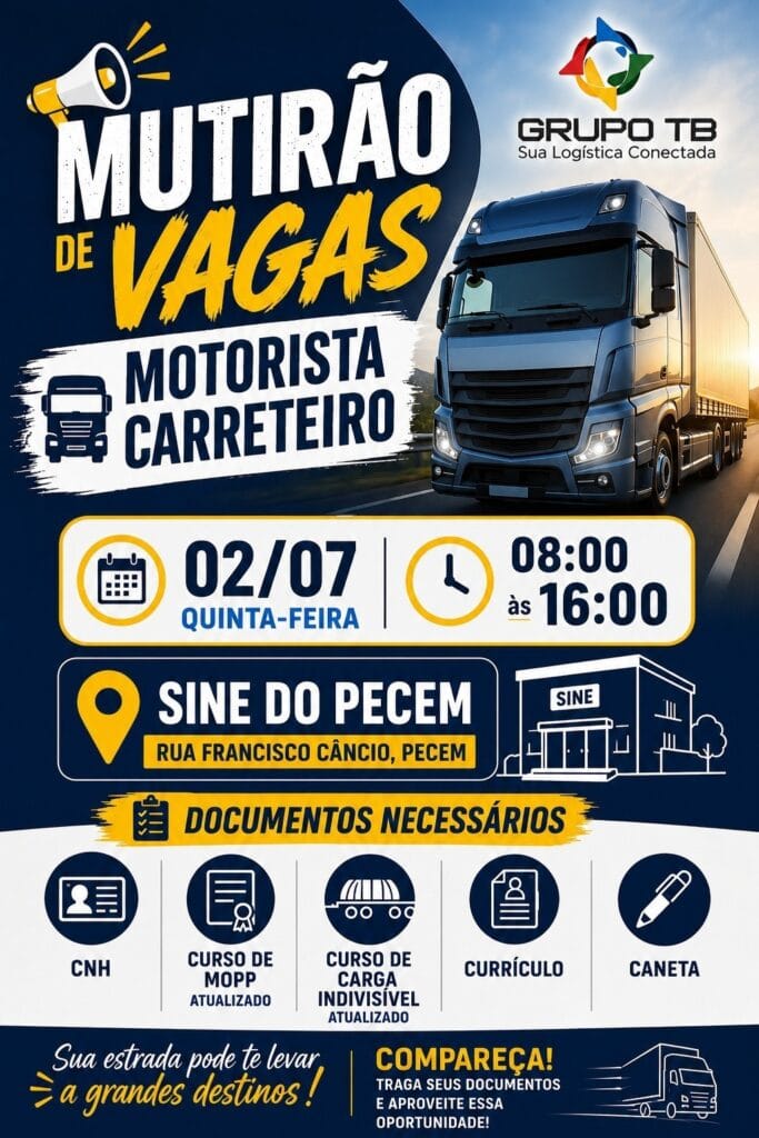img-20260626-wa02817756312673211550189-683x1024 Grupo TB fará Mutirão de Vagas para Motoristas Carreteiro 02/07/2026 - Pecém/CE Uncategorized  
