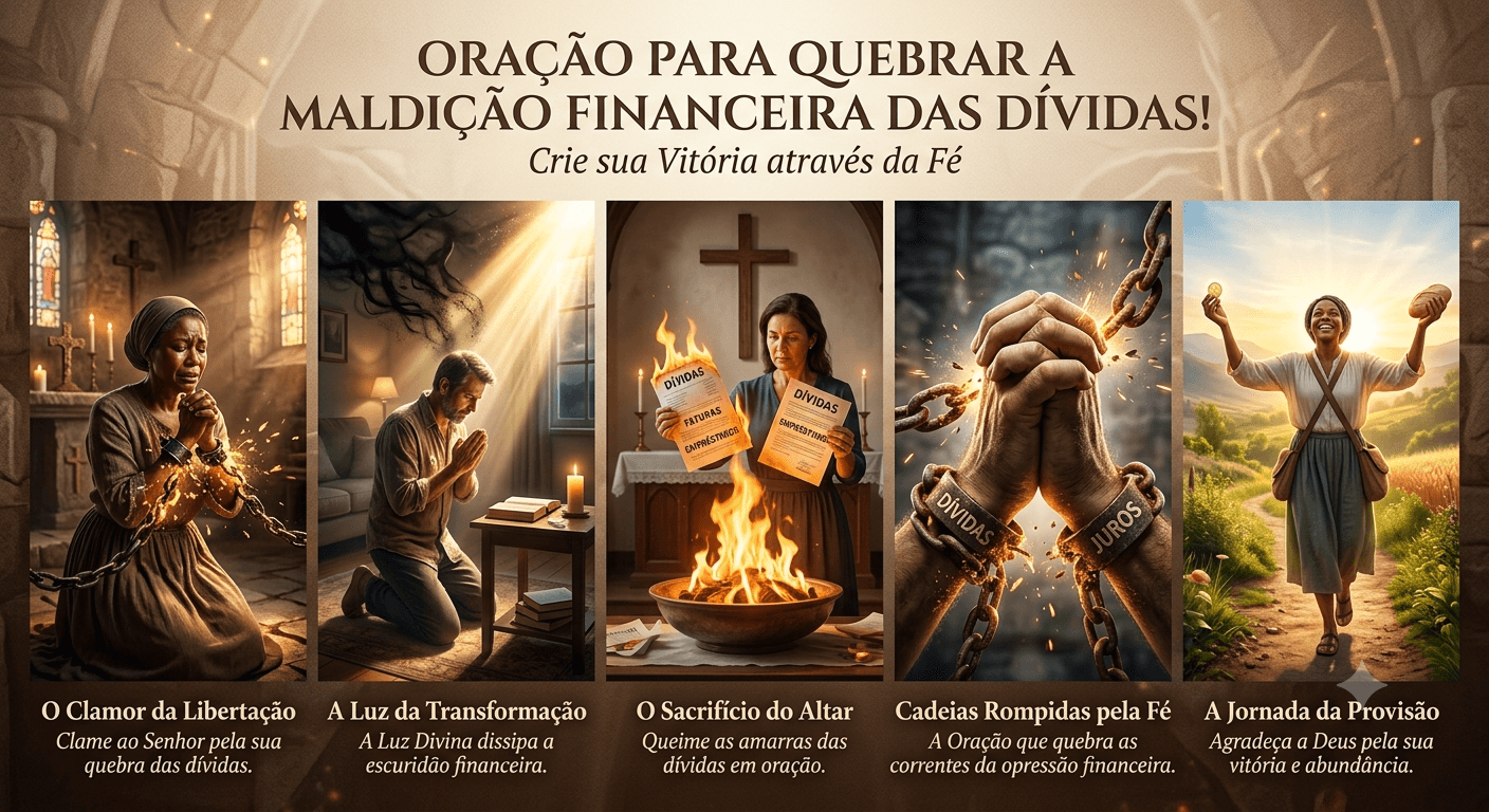 Oração para Quebrar a Maldição Finaceira das Dívidas!
