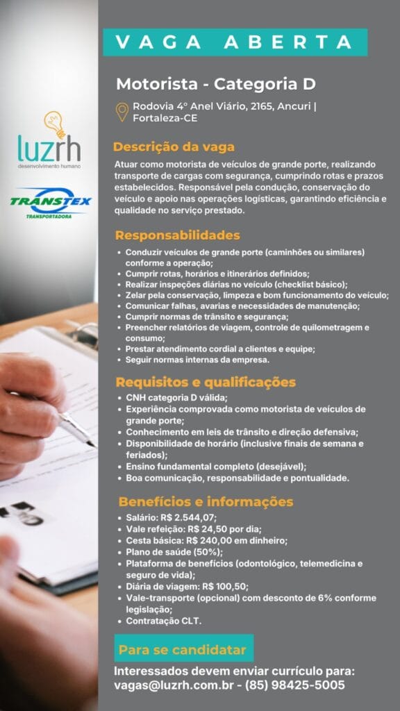 IMG-20260717-WA0051-576x1024 Vaga Para Motorista Categoria D - 4 Anel Viário Motorista  