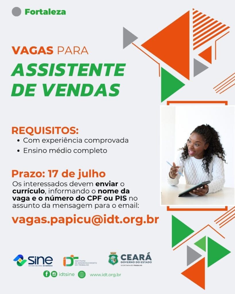 img-20260701-wa01227792514294372719490-819x1024 Vaga para Assistente de Vendas até 17/07/2026 - Fortaleza/CE Uncategorized  