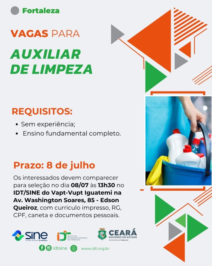 img-20260702-wa04354429325334552032813-819x1024 Vaga para Auxiliar de Limpeza, Seleção 08/07/2026 as 13hs - Fortaleza/CE Uncategorized