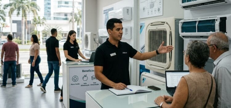 Vaga de Vendedor Técnico de Ar Condicionado em Fortaleza CE: Contratação Imediata CLT Vaga de Vendedor Técnico de Ar Condicionado em Fortaleza CE: Contratação Imediata CLT