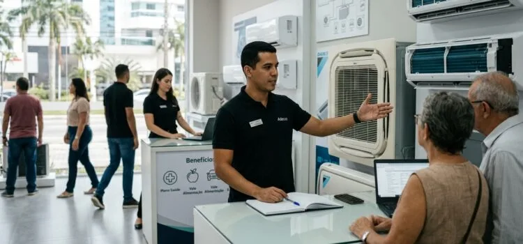 Vaga de Vendedor Técnico de Ar Condicionado em Fortaleza CE: Contratação Imediata CLT Vaga de Vendedor Técnico de Ar Condicionado em Fortaleza CE: Contratação Imediata CLT