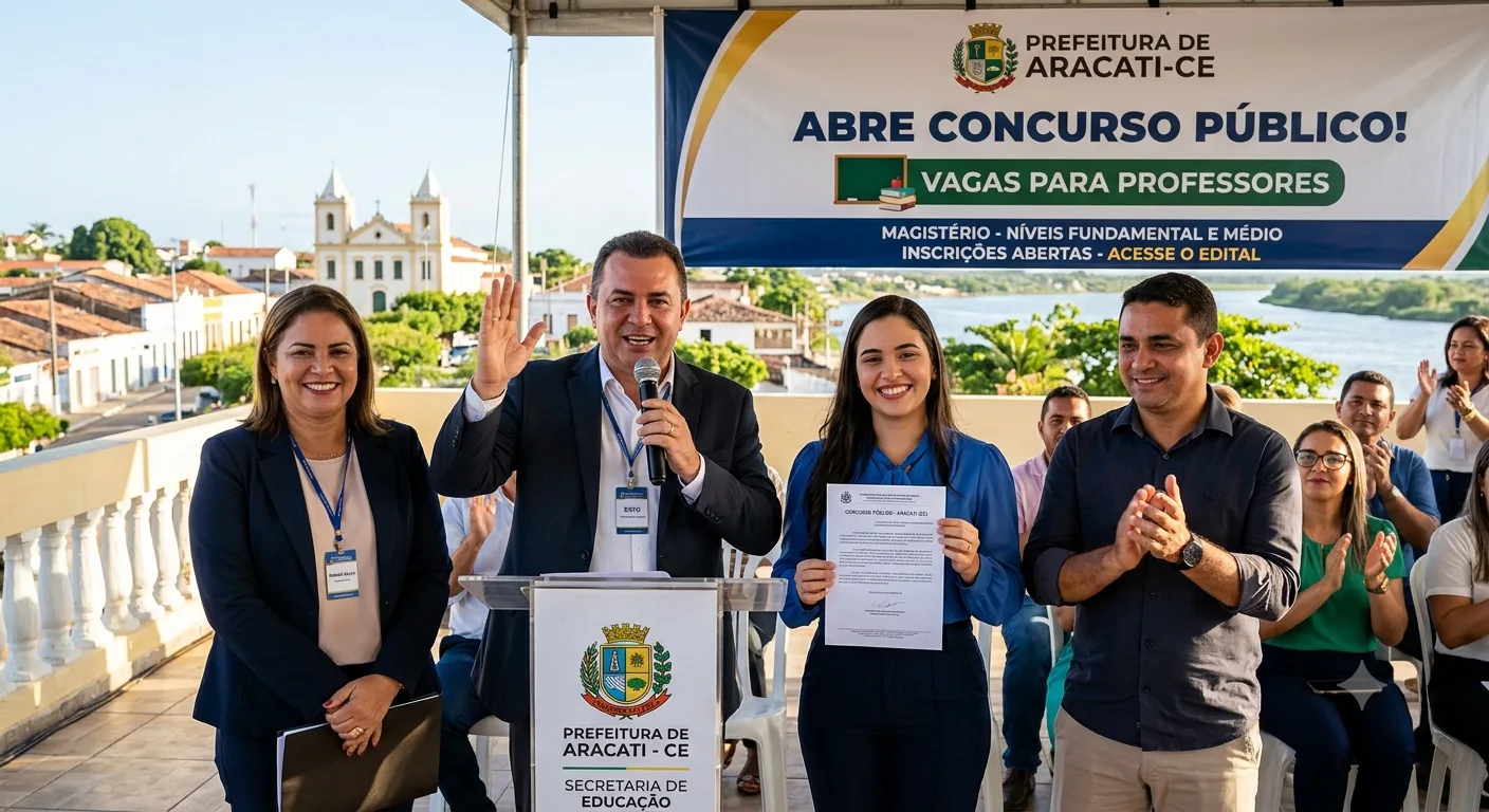 Concurso Prefeitura de Aracati CE: Vagas Abertas com Salário de até R$ 3.242,00