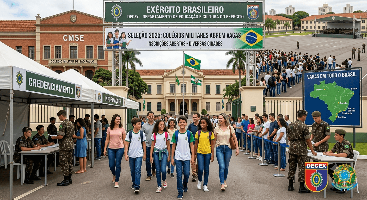 🔰 Inscrições Abertas no Concurso Militar DECEx 2026/2027: Oportunidades de Nível Fundamental e Médio no Ceará e no Brasil 🔰 Inscrições Abertas no Concurso Militar DECEx 2026/2027: Oportunidades de Nível Fundamental e Médio no Ceará e no Brasil