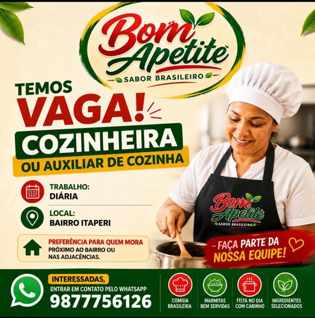 img-20261004-wa00095884684878151257641-1013x1024 Vaga para Cozinheira Fortaleza CE Cozinheira