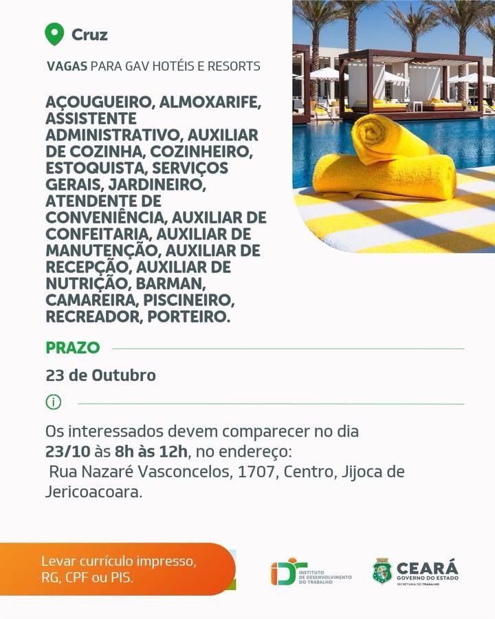 img_20261022_135541_1518179841500674509424 Seleção para Resorts, Hotéis e GAV em Jericoacoara 23/10/2026 as 08hs Diversas Oportunidades Jericoacoara  